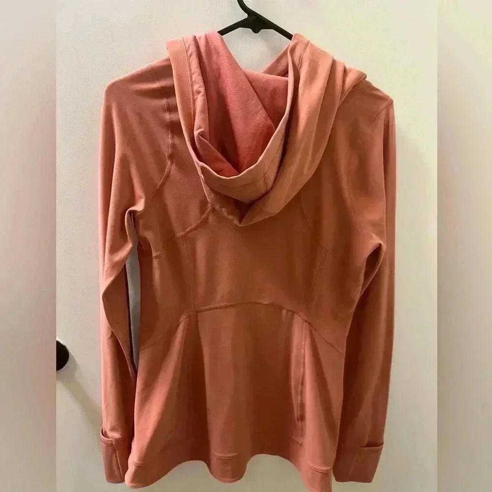 Lululemon every journey hoodie in rustic coral.